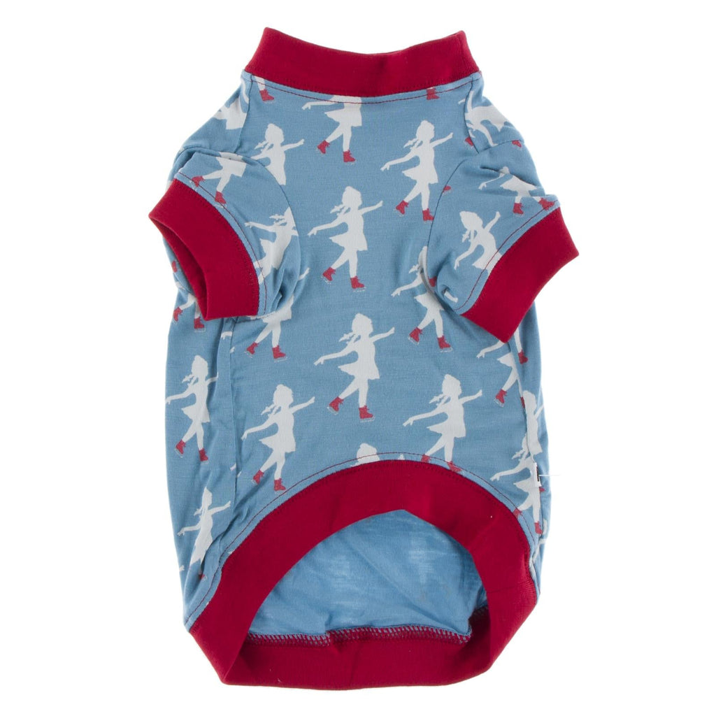 Print Dog Jammies in Blue Moon Ice Skater