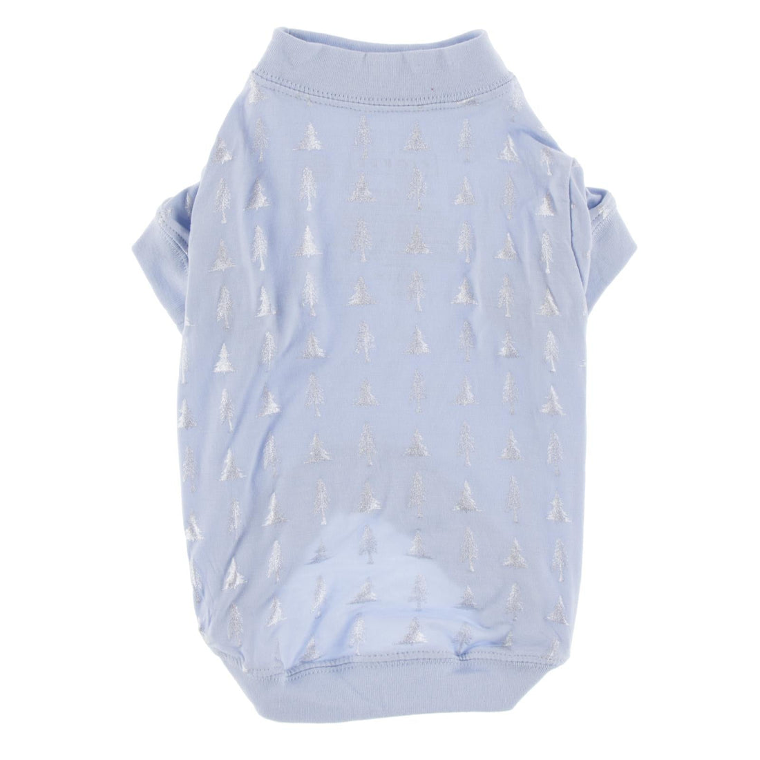 Print Dog Jammies in Frost Silver Trees