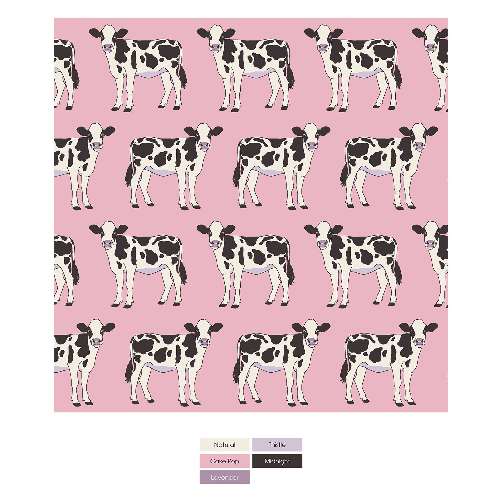 Print Convertible Sleeper with Zipper in Cake Pop Cows
