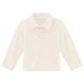 Long Sleeve Polo in Natural