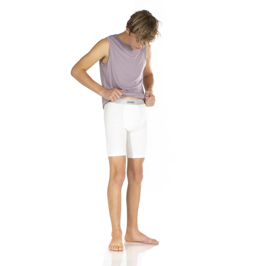 Men's Long Boxer Brief with Top Fly in Natural