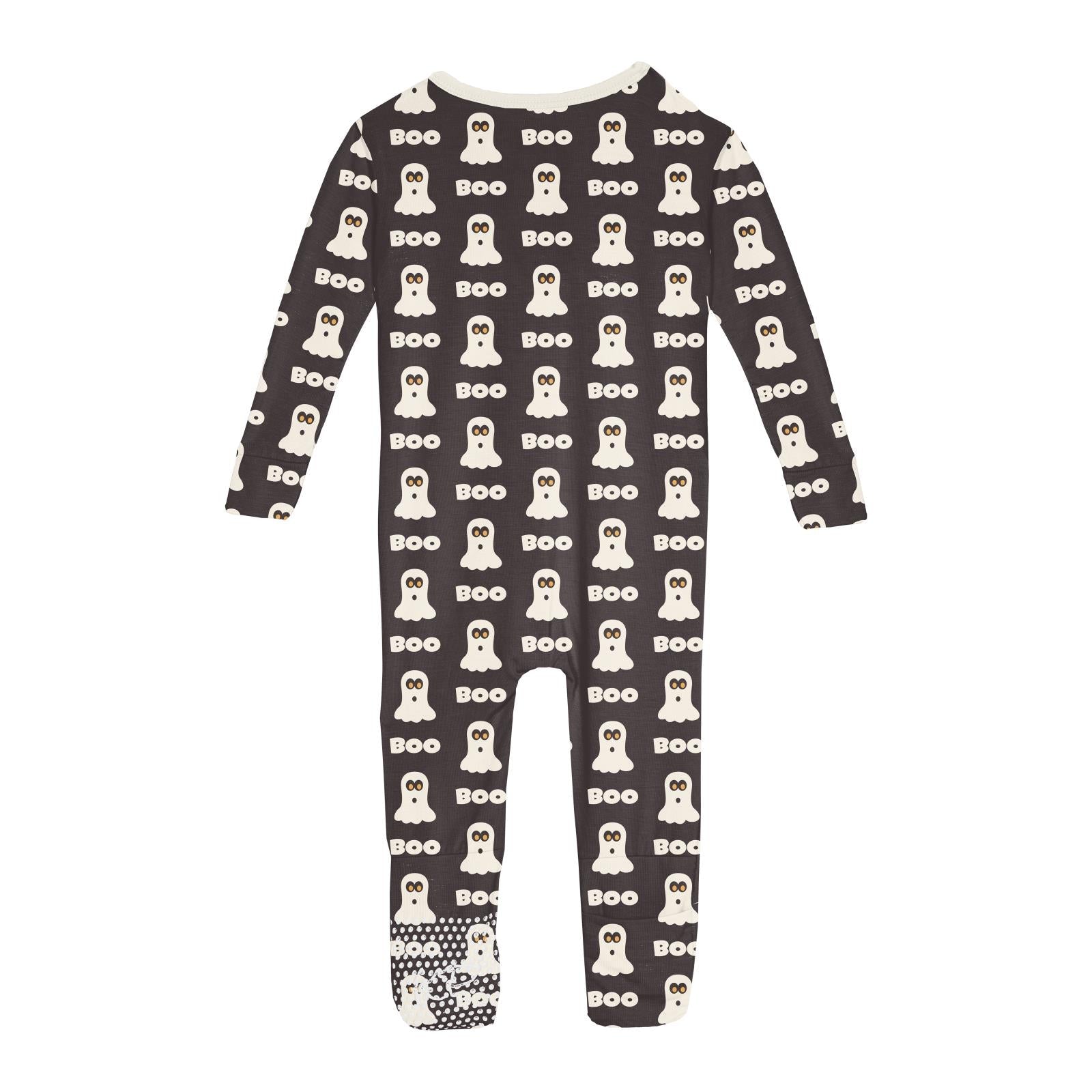 Print Convertible Coverall in Midnight Boo