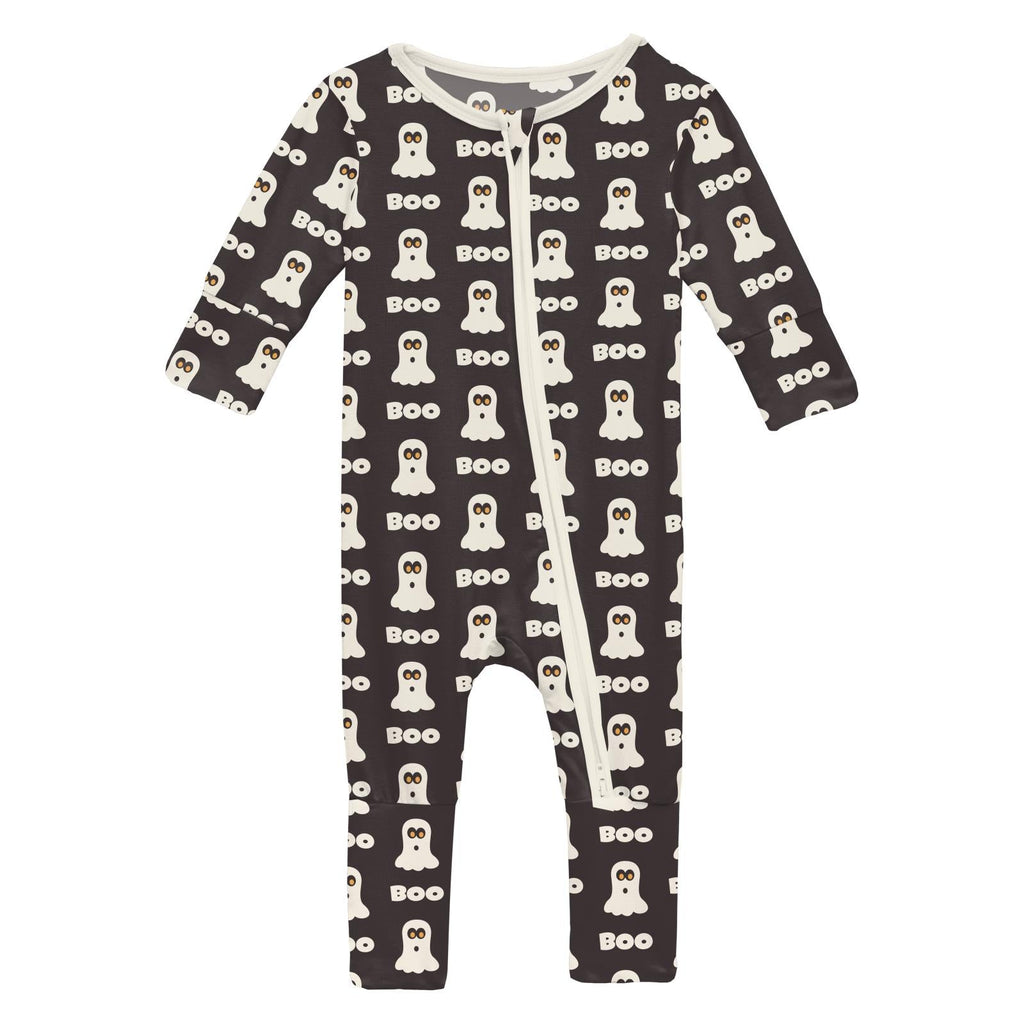 Print Convertible Coverall in Midnight Boo