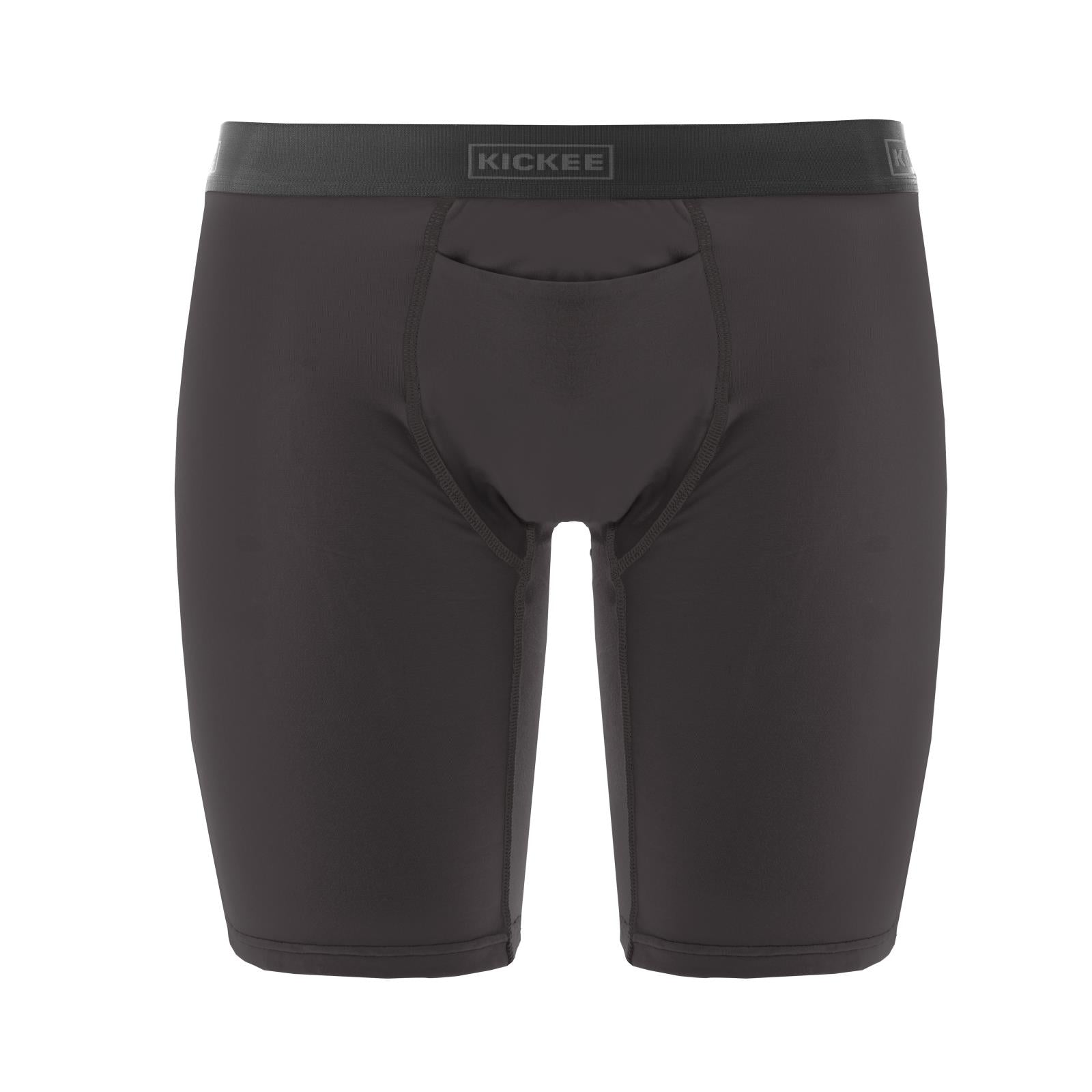Men's Long Boxer Brief with Top Fly in Midnight