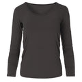Long Sleeve Scoop Neck Tee in Midnight