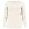Women's Long Sleeve Relaxed Tee in Natural Buttery Soft Bamboo