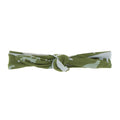 Print Bow Headband in Moss Sauropods