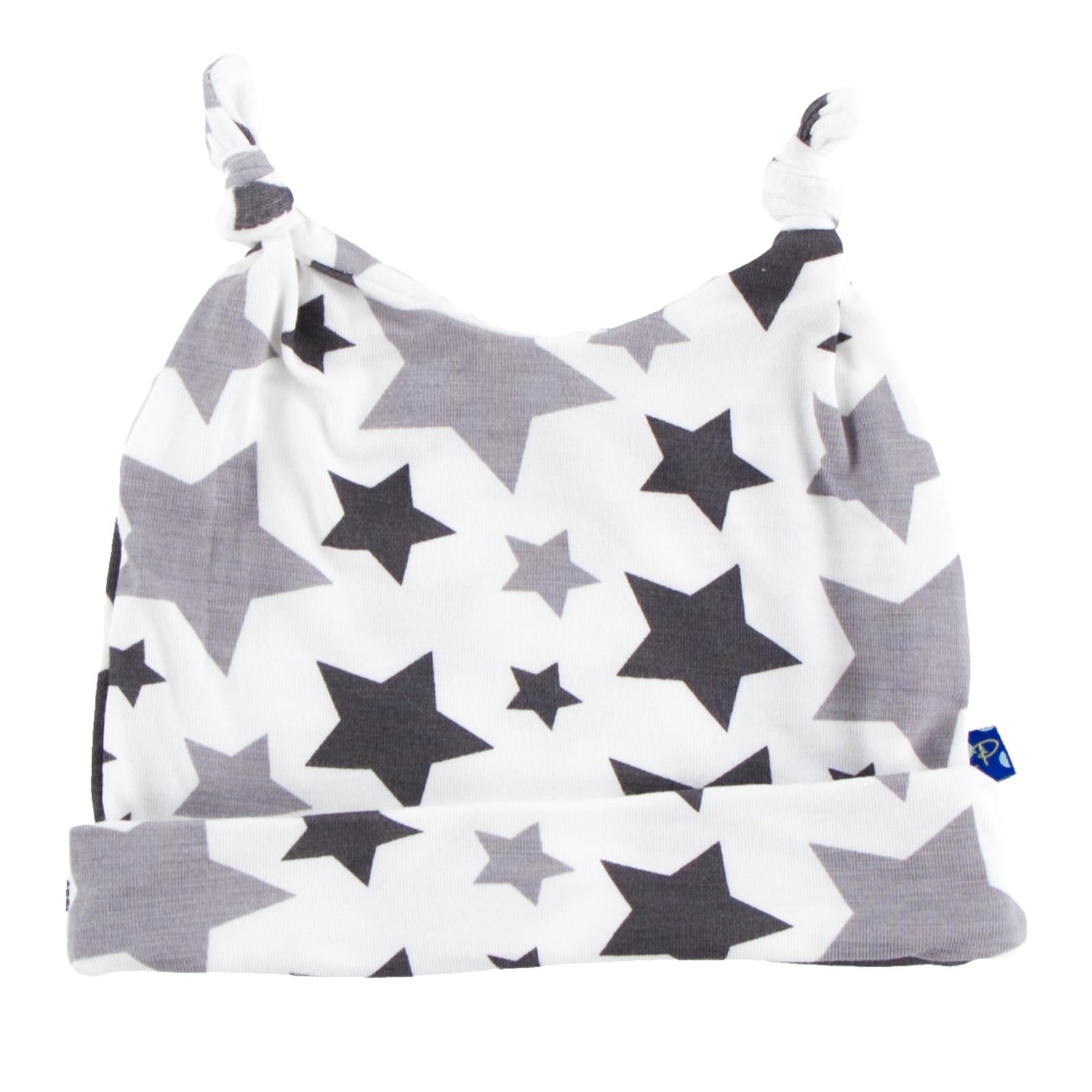 Print Double Knot Hat in Feather/Rain Stars