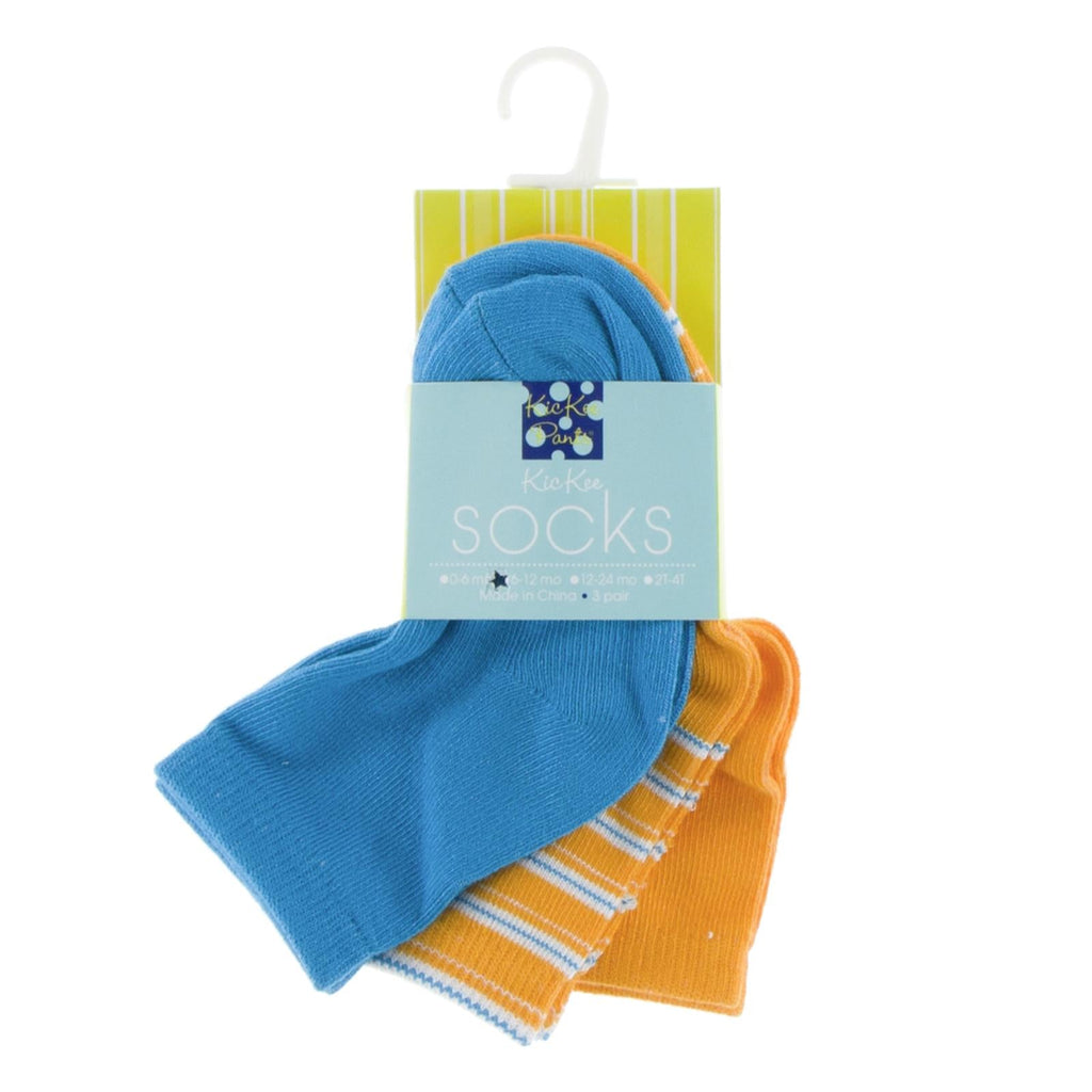 Socks (Set of 3) in Tamarin, Tamarin Brazil Stripe & Amazon