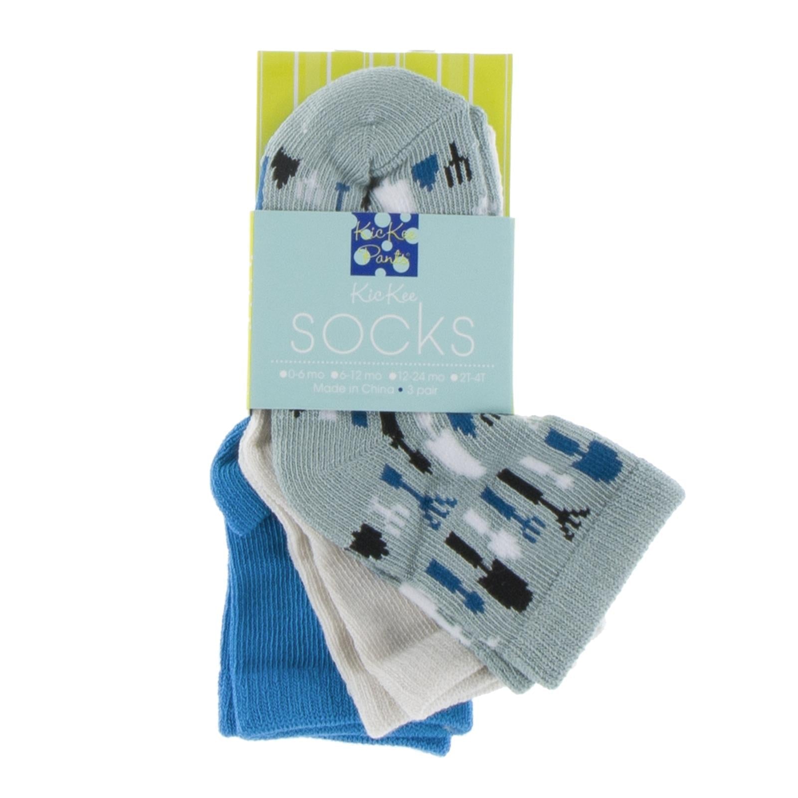 Socks (Set of 3) in Amazon, Natural & Jade Garden Tools