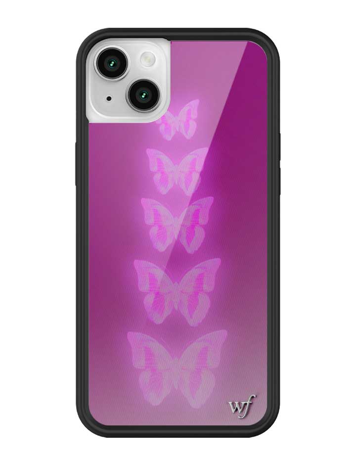 Neon Butterfly iPhone Case in Plum Pink Limited Edition - Image 29