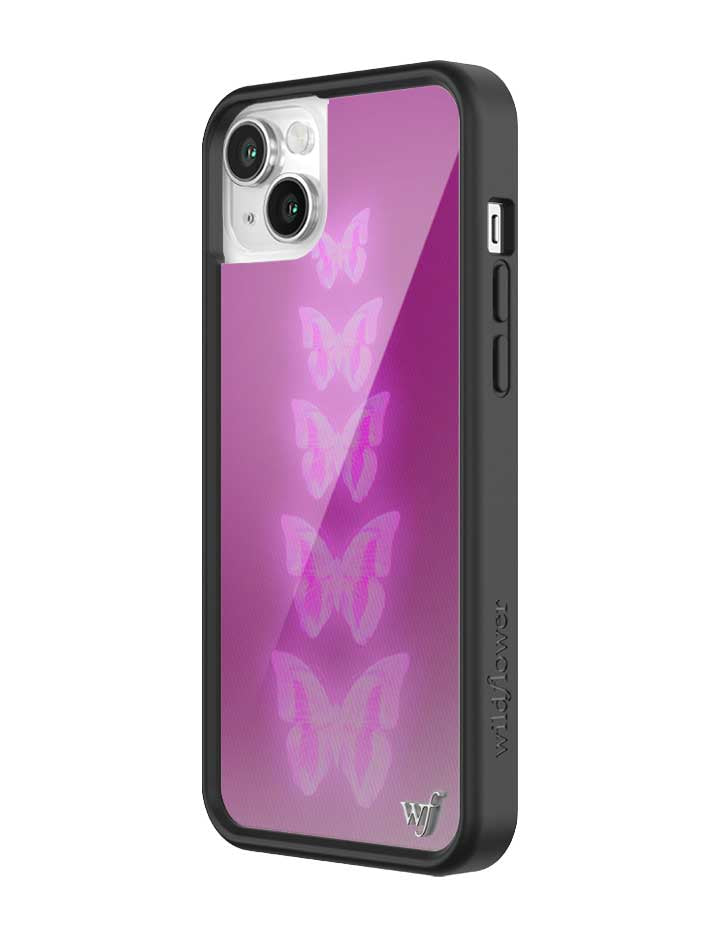 Neon Butterfly iPhone Case in Plum Pink Limited Edition - Image 30