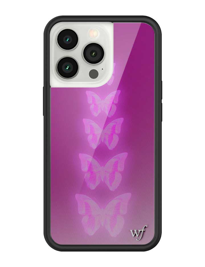 Neon Butterfly iPhone Case in Plum Pink Limited Edition - Image 27