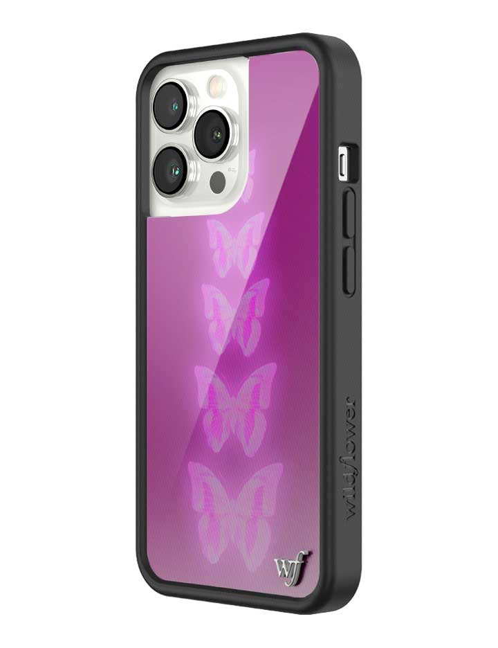 Neon Butterfly iPhone Case in Plum Pink Limited Edition - Image 28