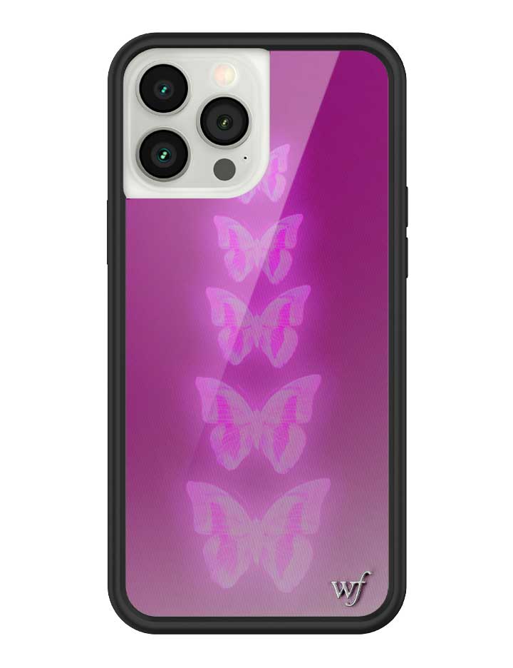 Neon Butterfly iPhone Case in Plum Pink Limited Edition - Image 25