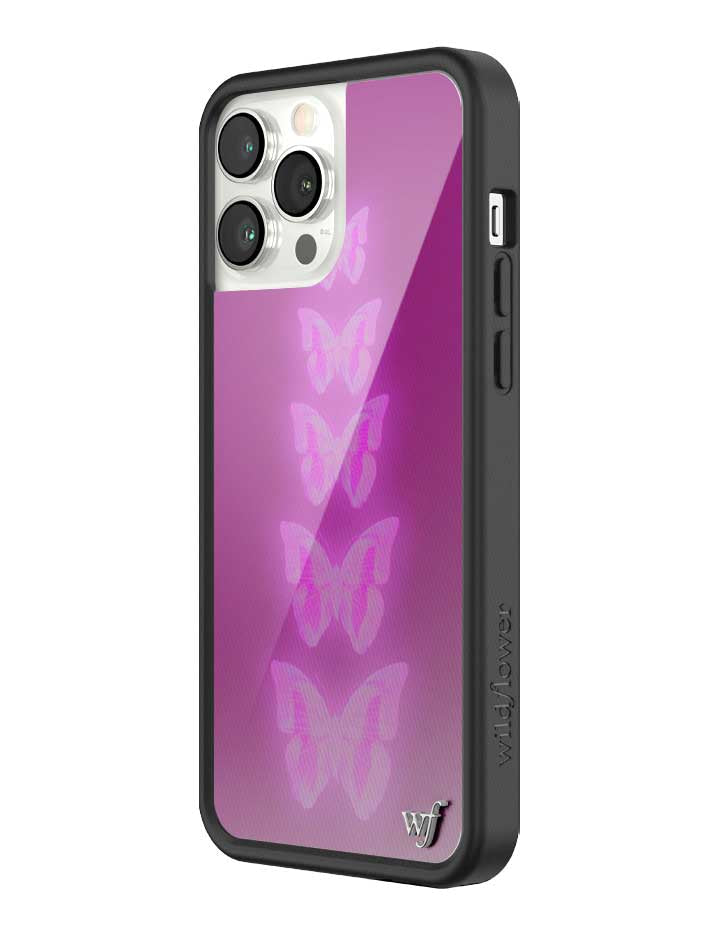 Neon Butterfly iPhone Case in Plum Pink Limited Edition - Image 26