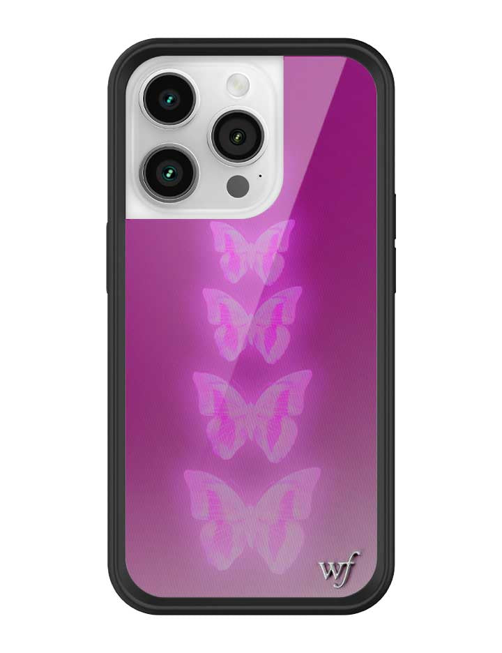 Neon Butterfly iPhone Case in Plum Pink Limited Edition - Image 21