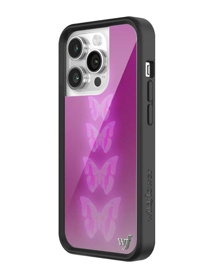 Neon Butterfly iPhone Case in Plum Pink Limited Edition - Image 22