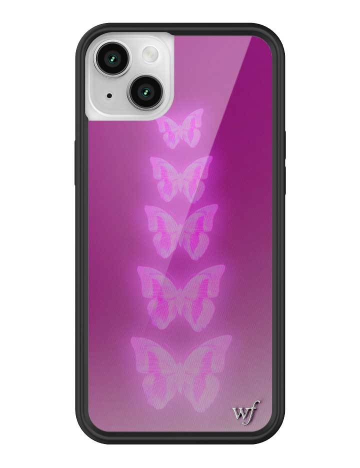 Neon Butterfly iPhone Case in Plum Pink Limited Edition - Image 19