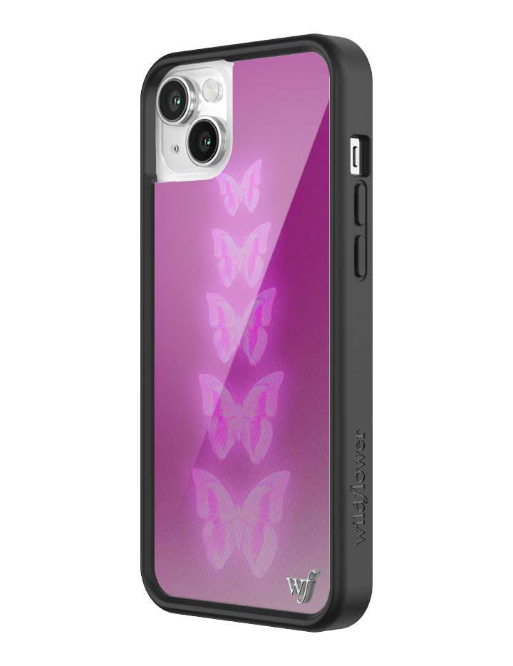 Neon Butterfly iPhone Case in Plum Pink Limited Edition - Image 20