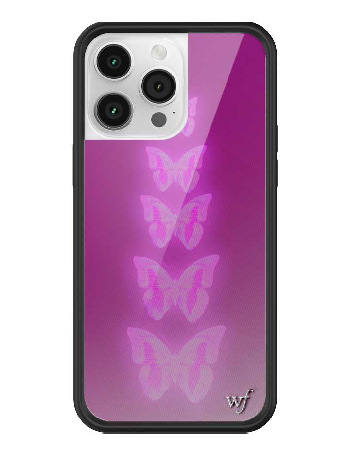 Neon Butterfly iPhone Case in Plum Pink Limited Edition - Image 17