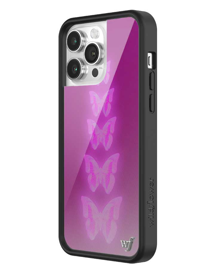 Neon Butterfly iPhone Case in Plum Pink Limited Edition - Image 18