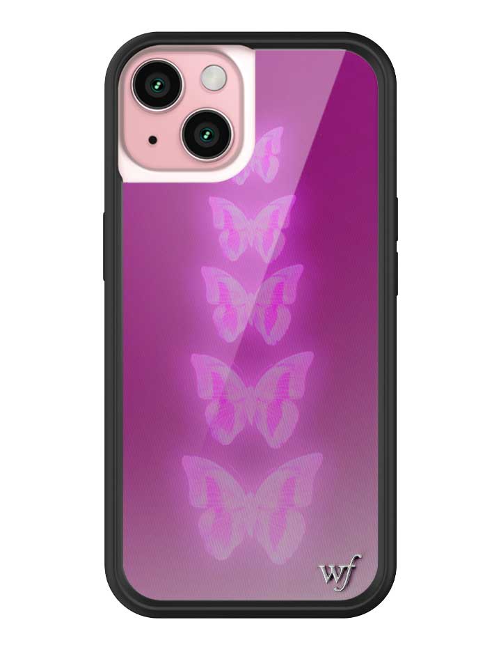 Neon Butterfly iPhone Case in Plum Pink Limited Edition - Image 15