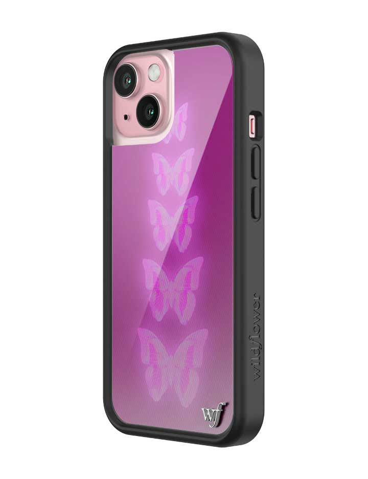 Neon Butterfly iPhone Case in Plum Pink Limited Edition - Image 16