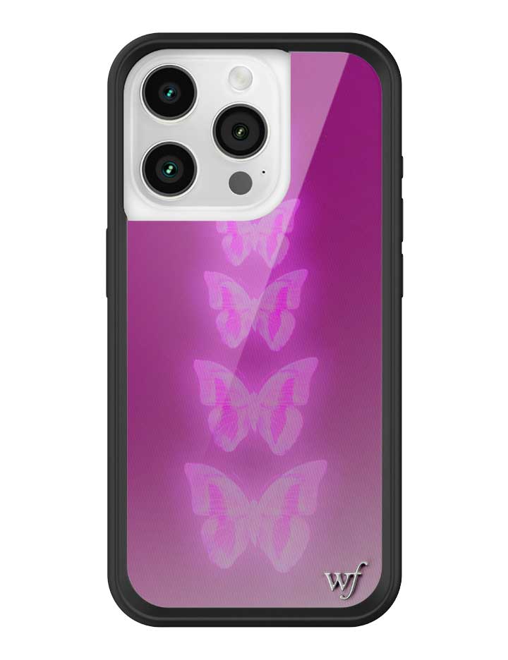 Neon Butterfly iPhone Case in Plum Pink Limited Edition - Image 13