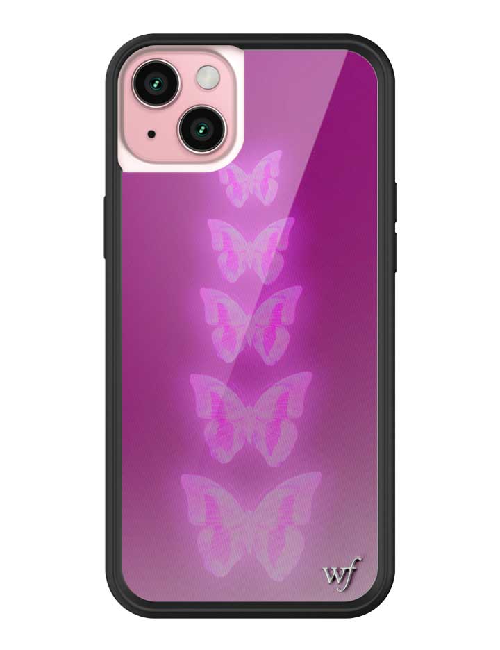 Neon Butterfly iPhone Case in Plum Pink Limited Edition - Image 11