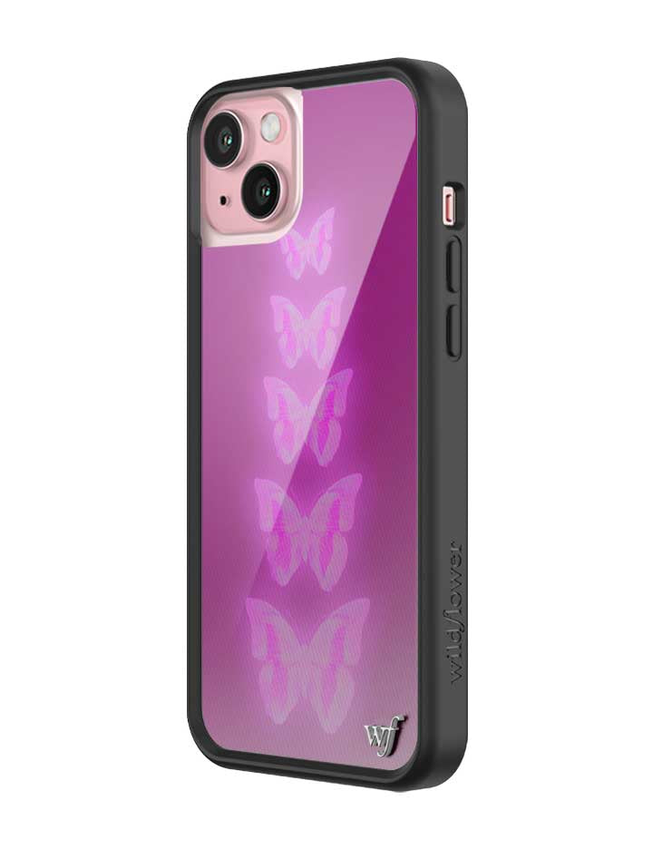 Neon Butterfly iPhone Case in Plum Pink Limited Edition - Image 12