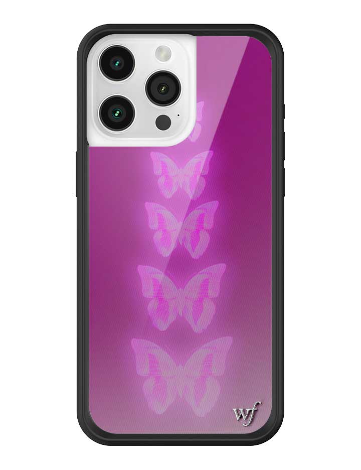 Neon Butterfly iPhone Case in Plum Pink Limited Edition - Image 9