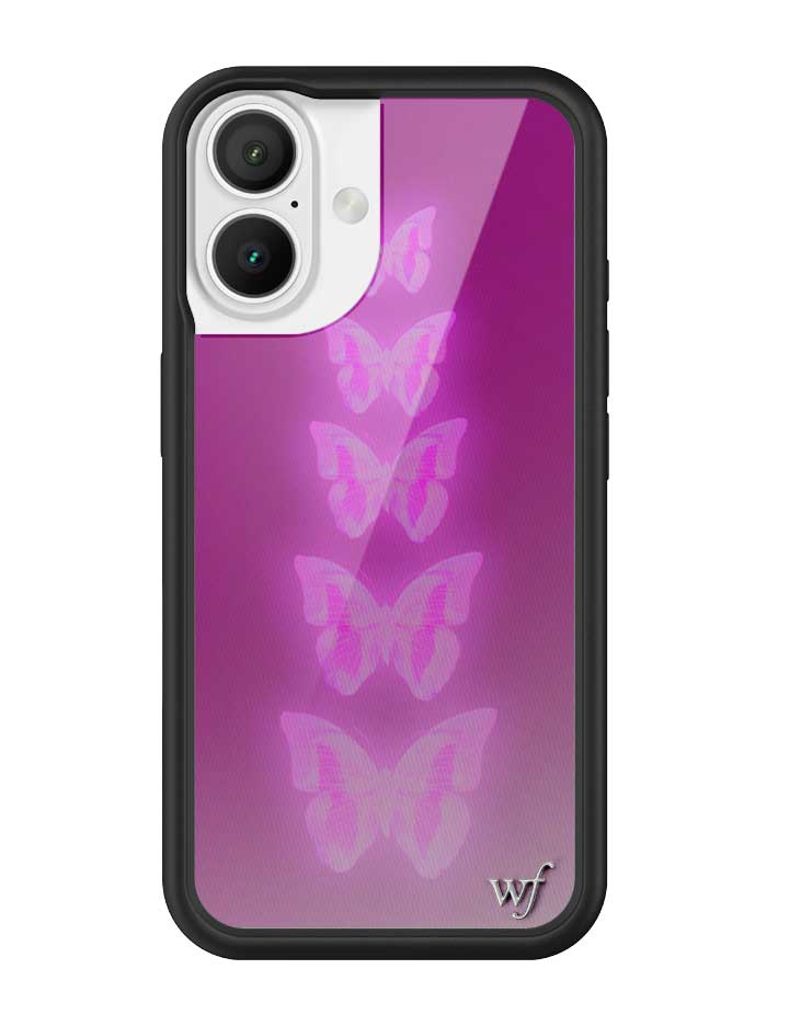 Neon Butterfly iPhone Case in Plum Pink Limited Edition - Image 7