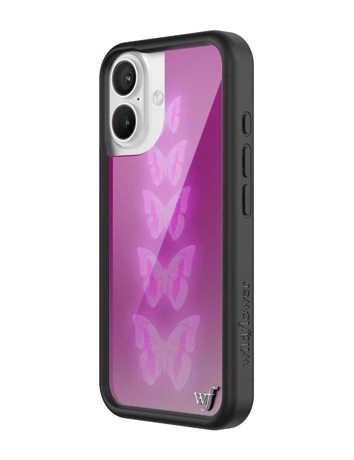 Neon Butterfly iPhone Case in Plum Pink Limited Edition - Image 8