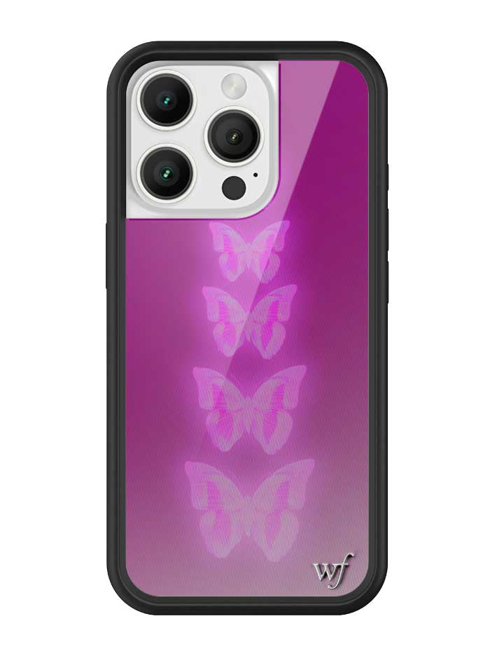 Neon Butterfly iPhone Case in Plum Pink Limited Edition - Image 5