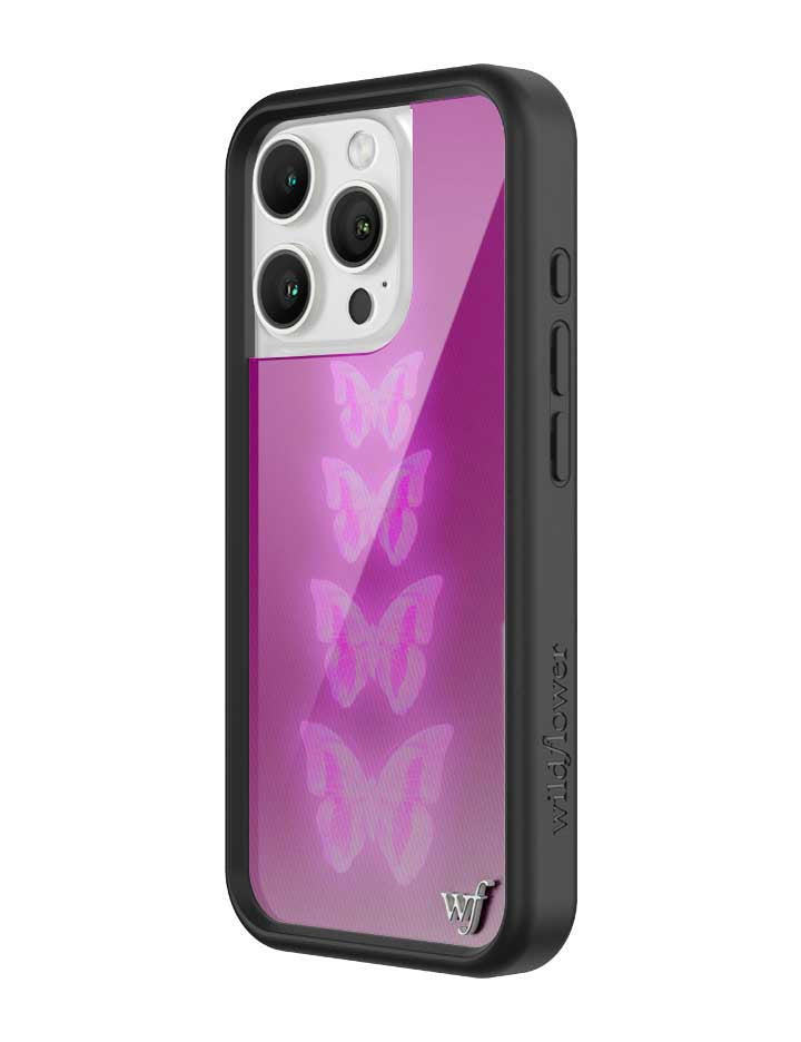 Neon Butterfly iPhone Case in Plum Pink Limited Edition - Image 6
