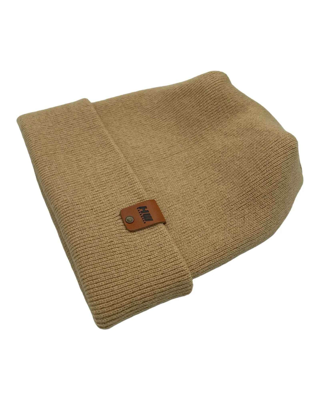 HAAKWEAR H-Stitch Cuffed Beanie - Designed and Made in USA (Patented Design) - Dune Beige