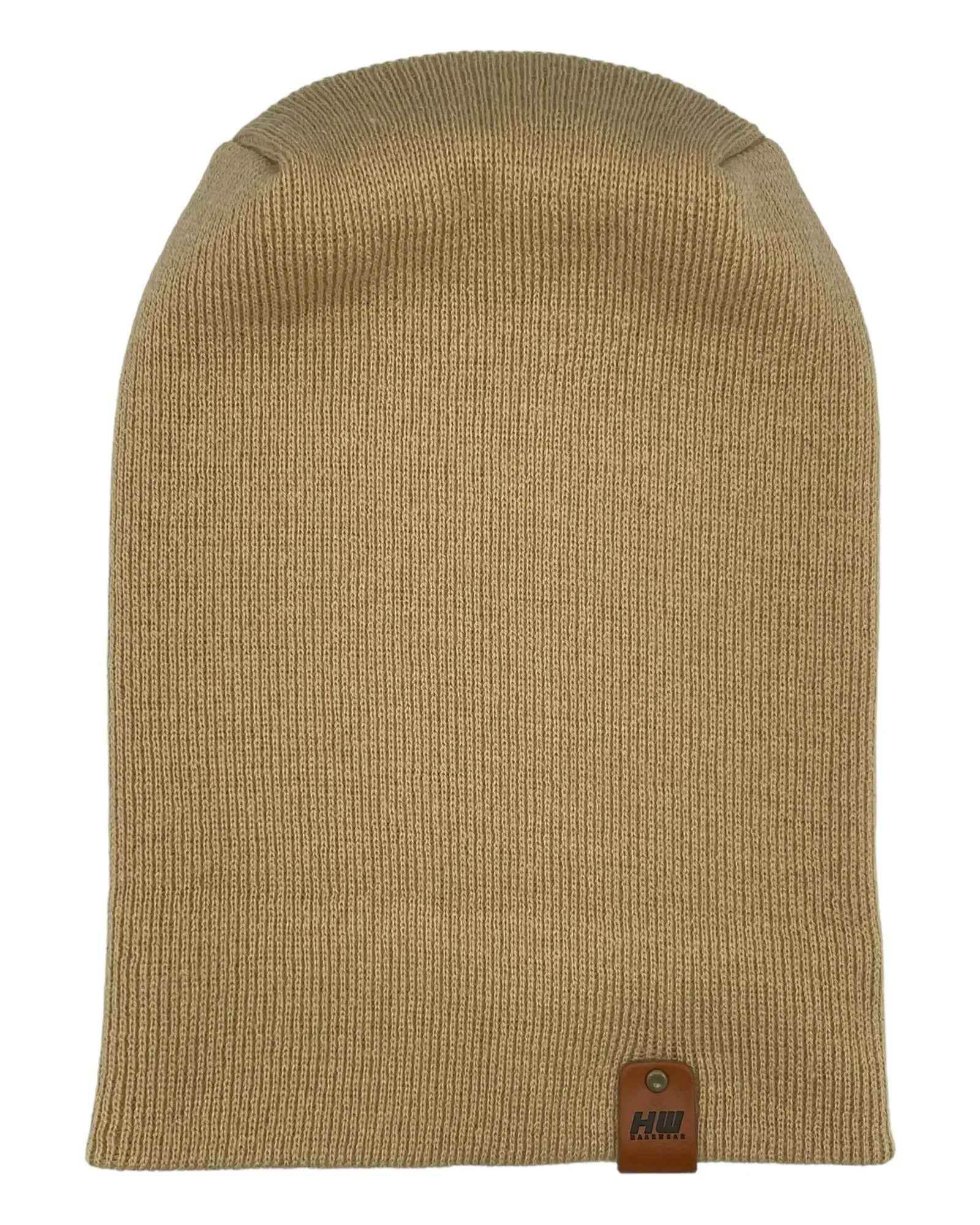 HAAKWEAR H-Stitch Cuffed Beanie - Designed and Made in USA (Patented Design) - Dune Beige