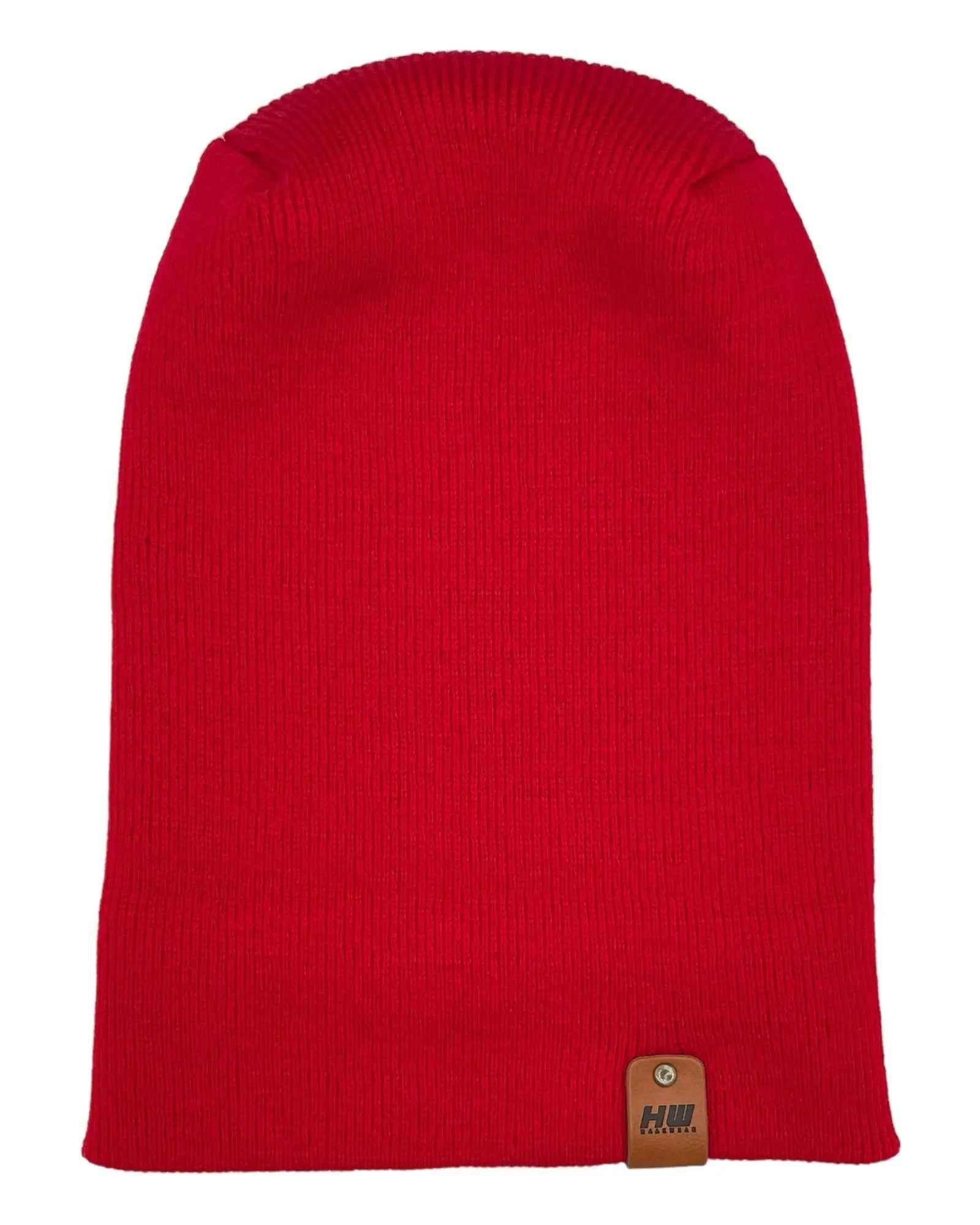 HAAKWEAR H-Stitch Cuffed Beanie - New Designed and Made in USA (Patented Design) - Scarlet Red