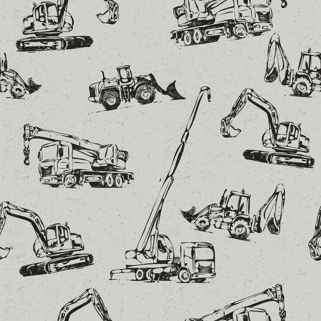 Tanner Illustrative Removable Wallpaper in White & Black