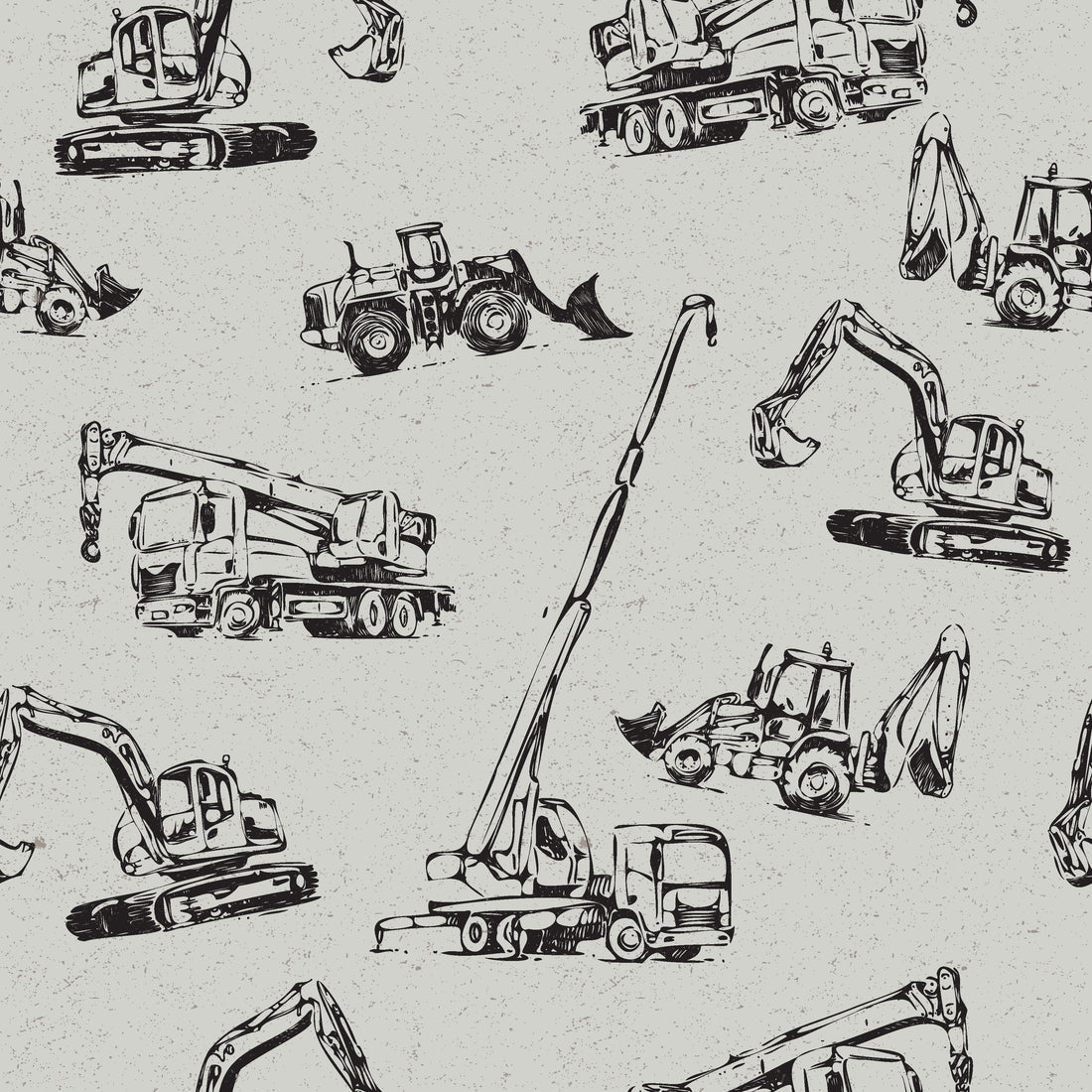 Tanner Illustrative Removable Wallpaper in White & Black