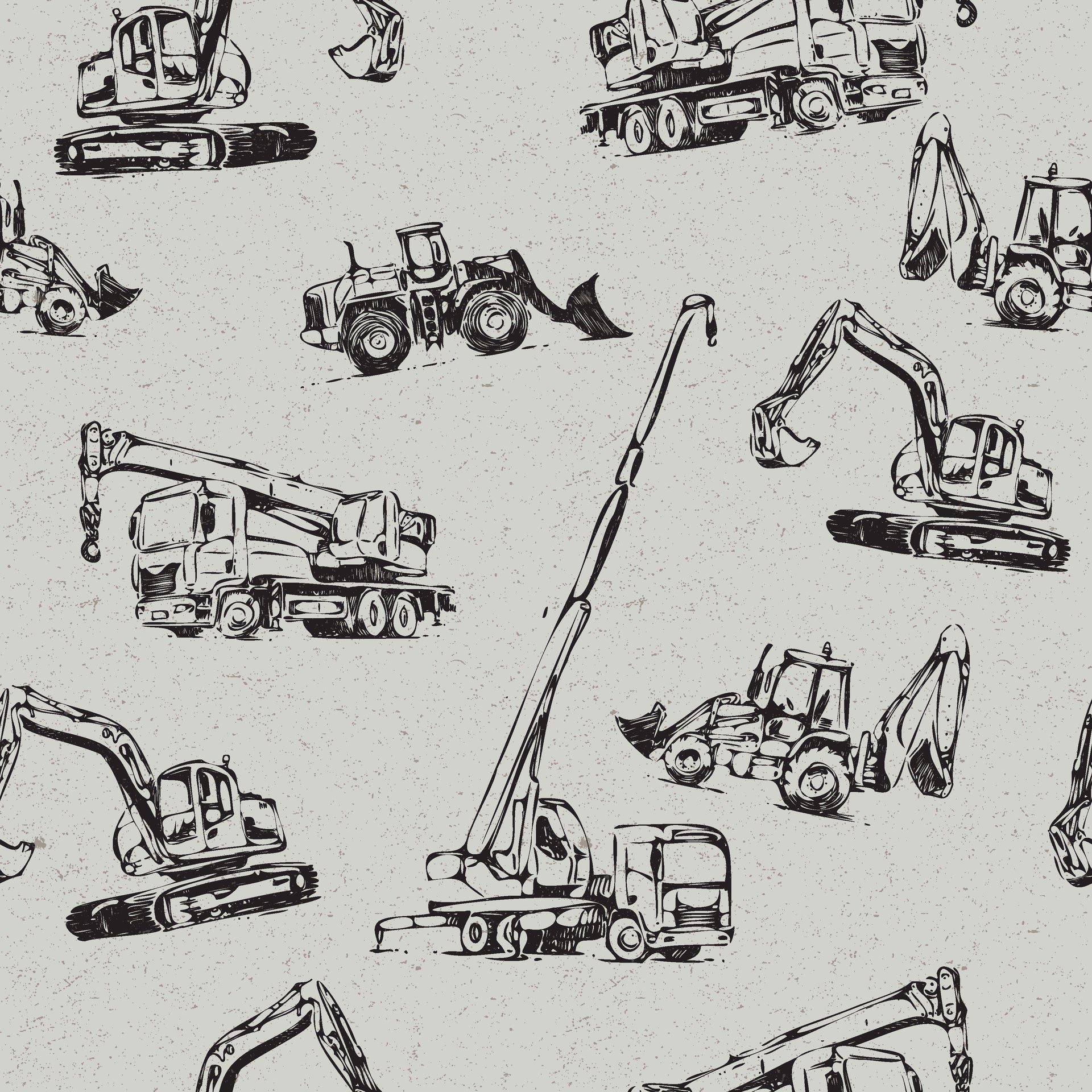 Tanner Illustrative Removable Wallpaper in White & Black