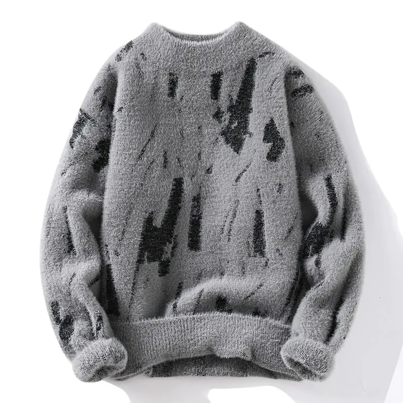 Men's Fleece-Lined Sweater | Warm Winter Pullover