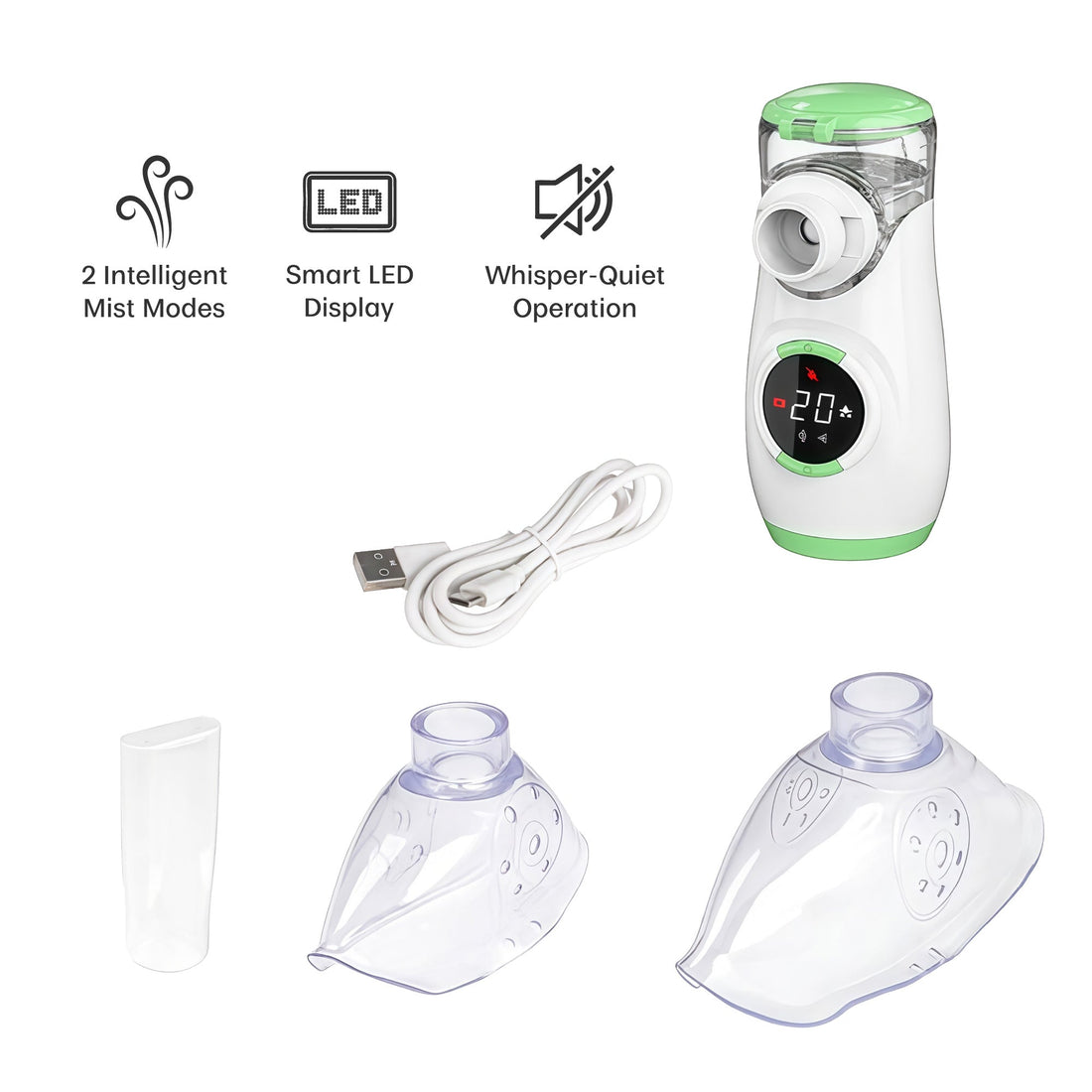 Mesh Nebulizer with Baby Nasal Aspirator – Complete Breathing & Relief Kit