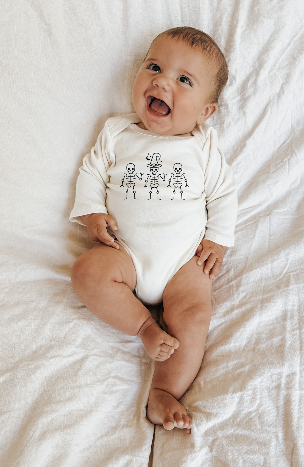Skeletons Organic Bodysuit Long Sleeve