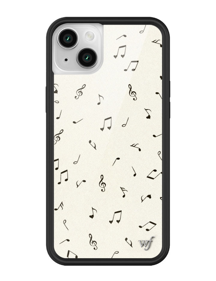 Love Notes iPhone Case with Black Rubber Bumper and Music Print - Image 41