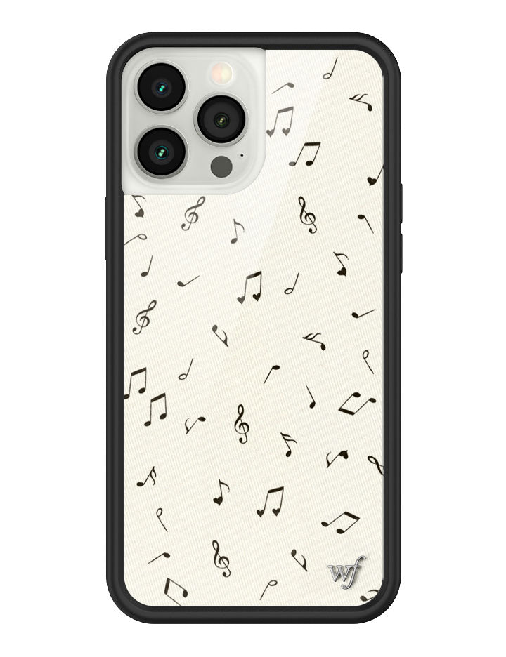 Love Notes iPhone Case with Black Rubber Bumper and Music Print - Image 39