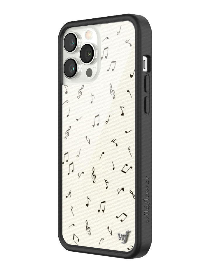 Love Notes iPhone Case with Black Rubber Bumper and Music Print - Image 40