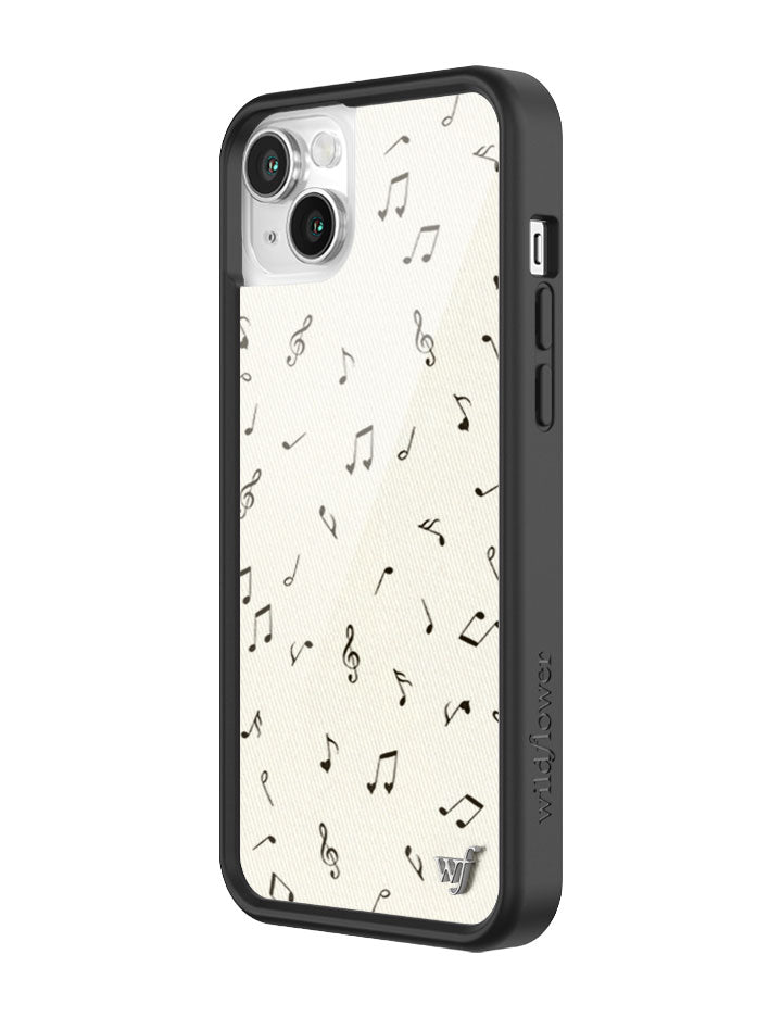 Love Notes iPhone Case with Black Rubber Bumper and Music Print - Image 38