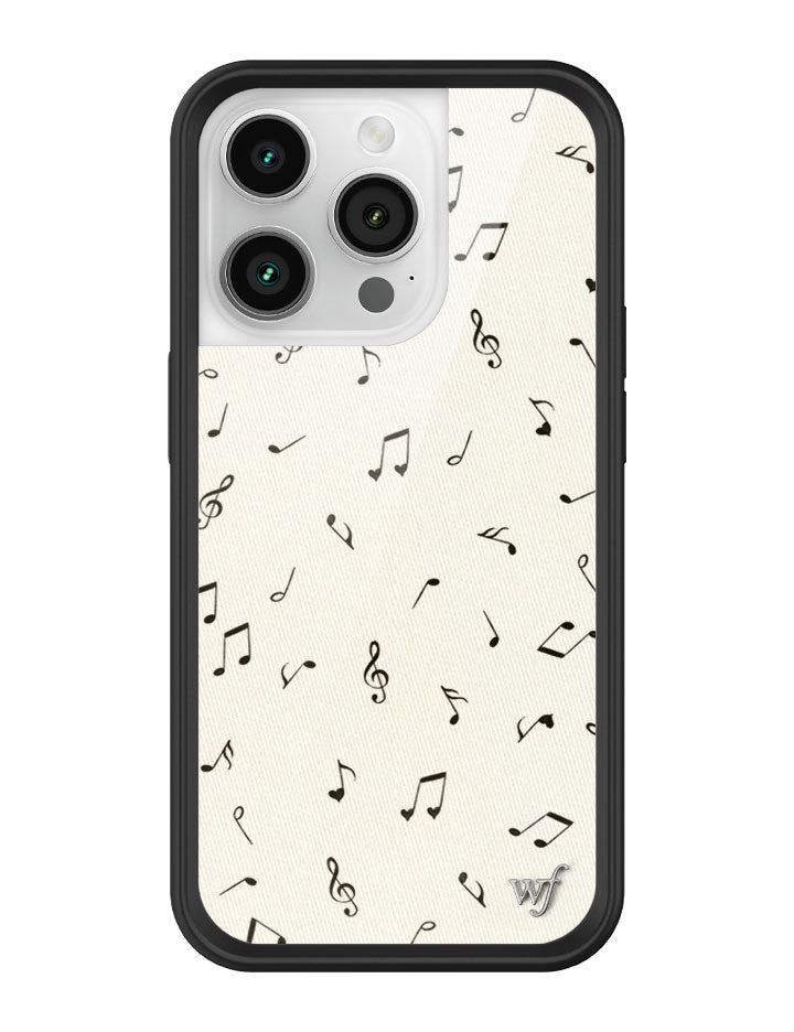 Love Notes iPhone Case with Black Rubber Bumper and Music Print - Image 35